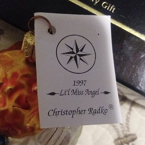 1997 Christopher Radko Lil Miss Angel Ornament - Picture 3 of 4